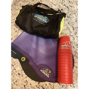 Official WSSA Speed Stacks Cups - Red (Stamped), With Bag and Stacking Mat